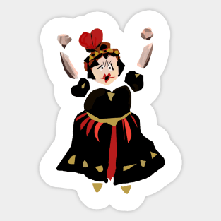 Red Queen Alice In Wonderland Sticker